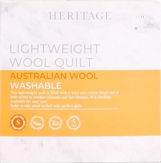 Heritage Australian Lightweight Wool Quilt