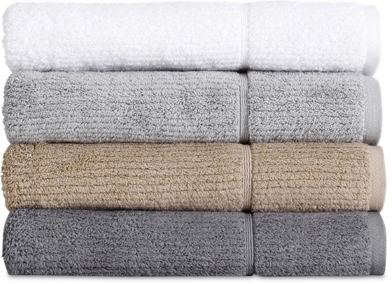 Vue Combed Cotton Rib Bath Towels