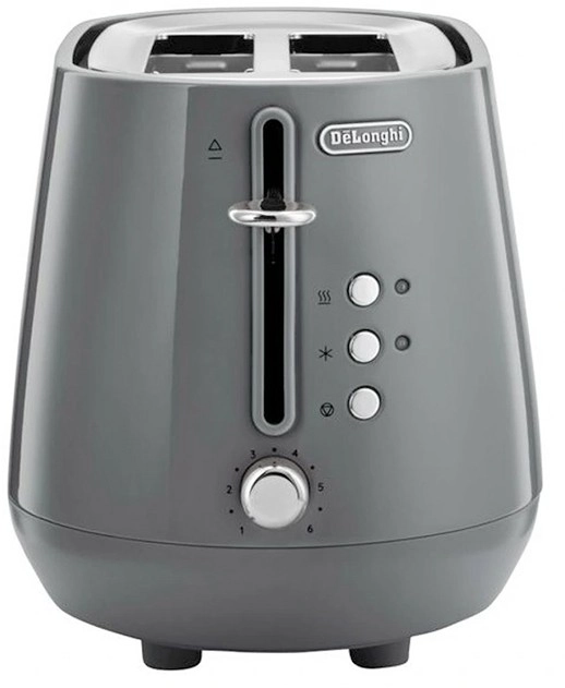 Delonghi Eclettica 2-Slice Toaster in Graceful Grey