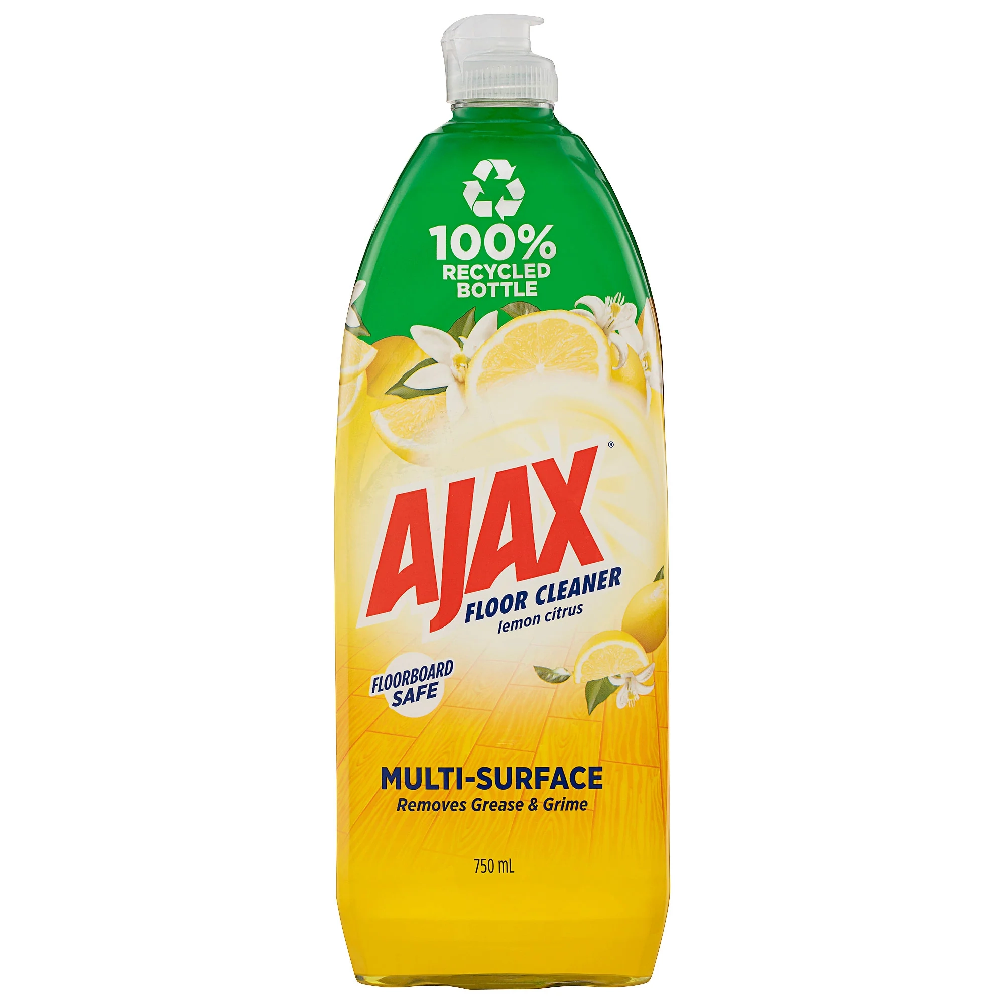 Ajax Floor Cleaner Lemon Citrus 750mL