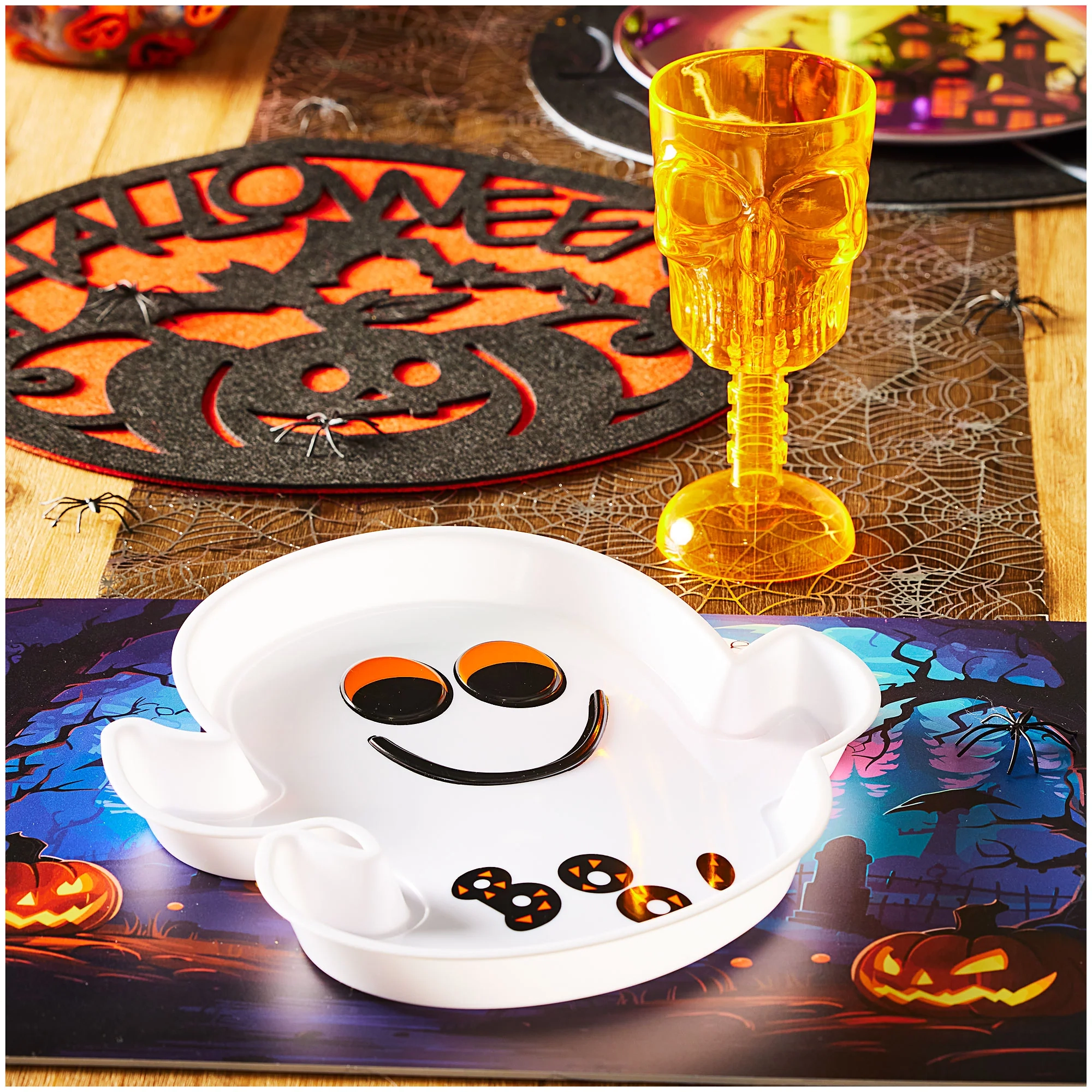 Halloween Ghost Plastic Plate