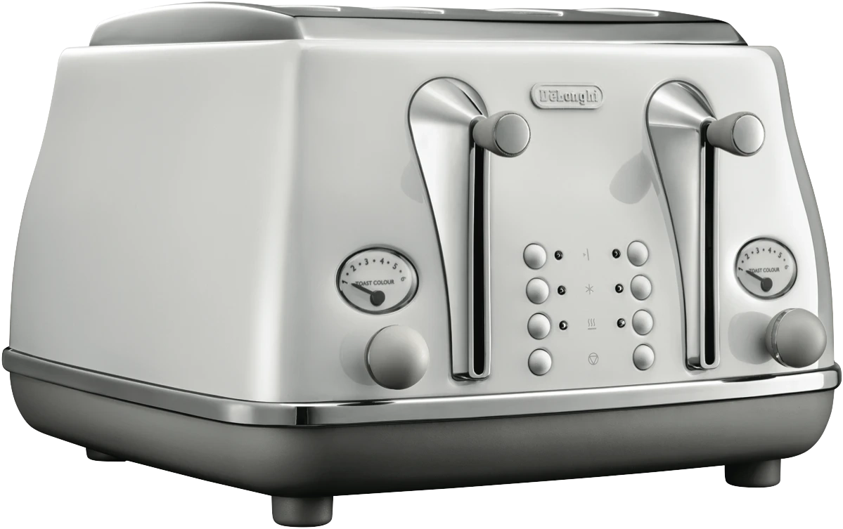 DeLonghi Icona Capitals 4 Slice Toaster Sydney White