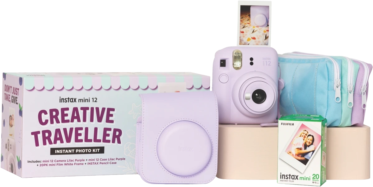 Instax Mini 12 Premium Bundle - Purple