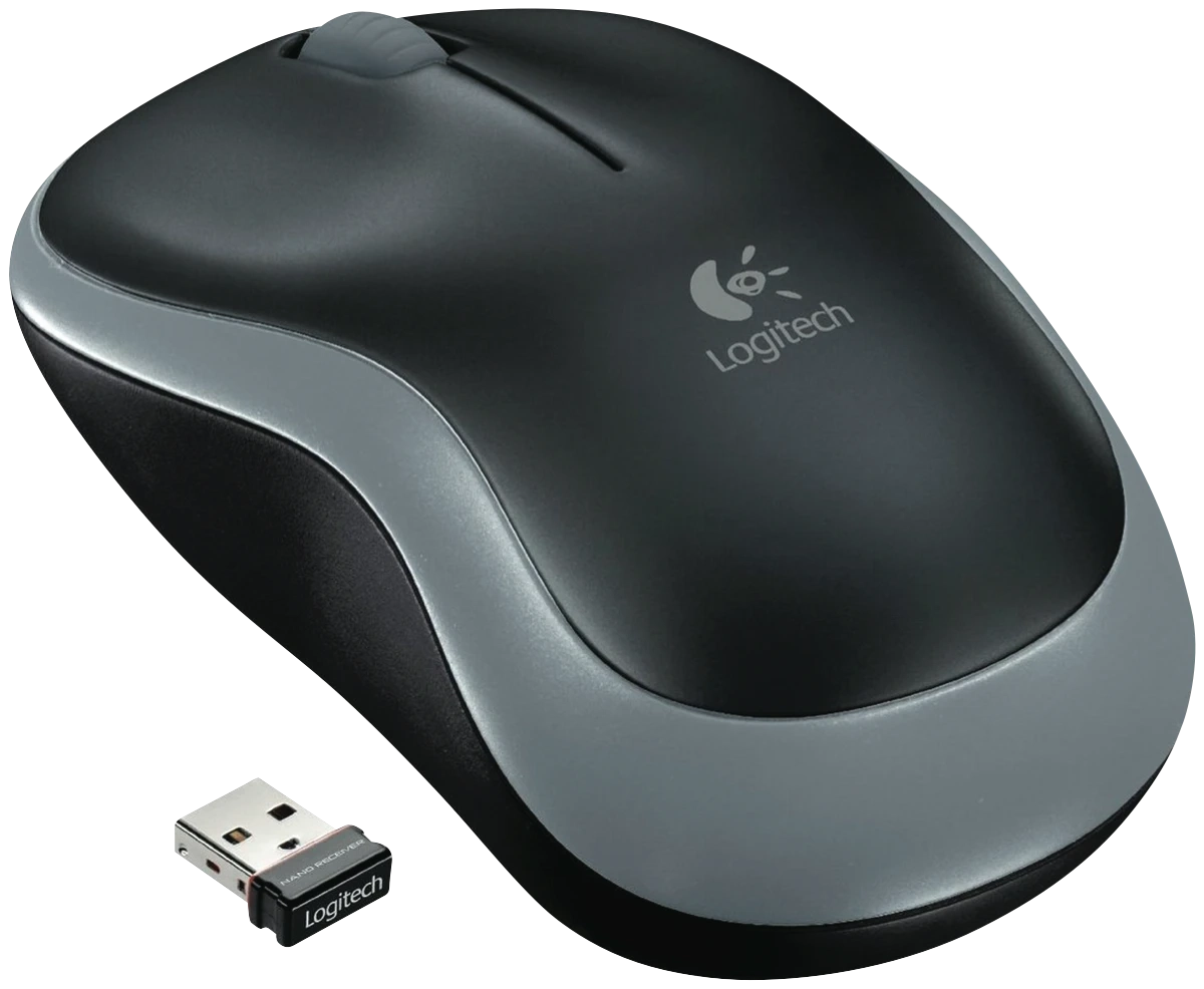 Logitech M185 Wireless Mouse (Grey)