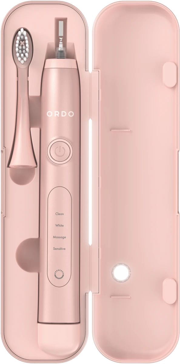 Ordo Sonic Plus Toothbrush Bundle Rose Gold