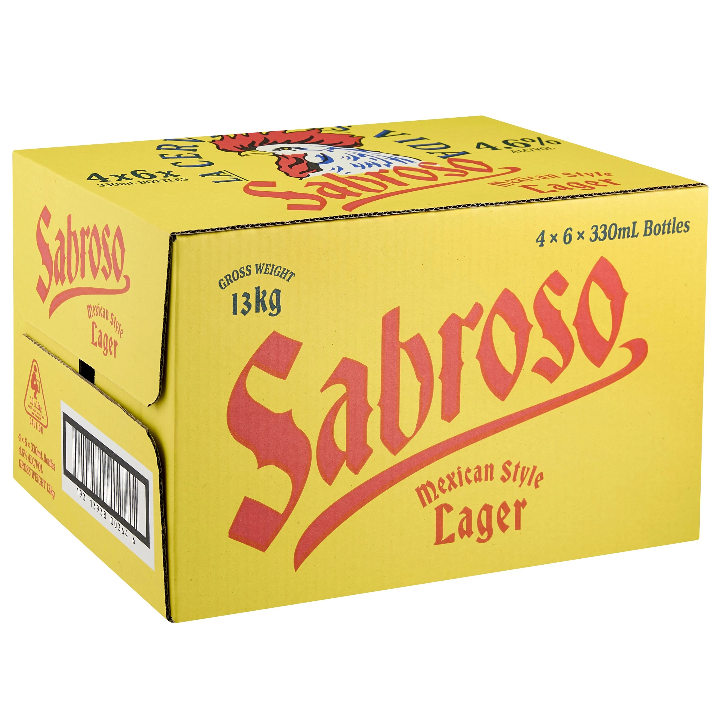 Sabroso Mexican Style Lager Bottles 24x330ml