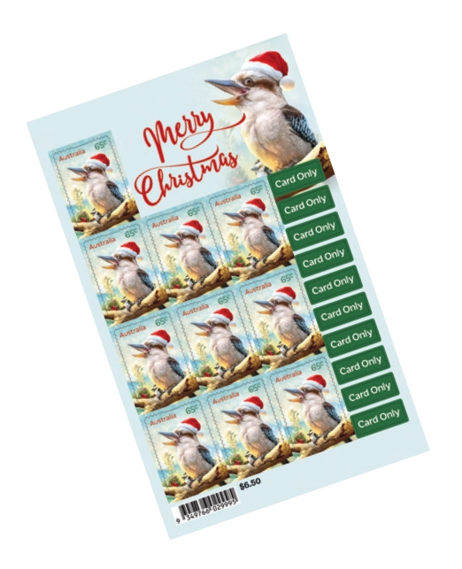 Christmas 2024 Stamps – Sheetlet of 10 - Bird