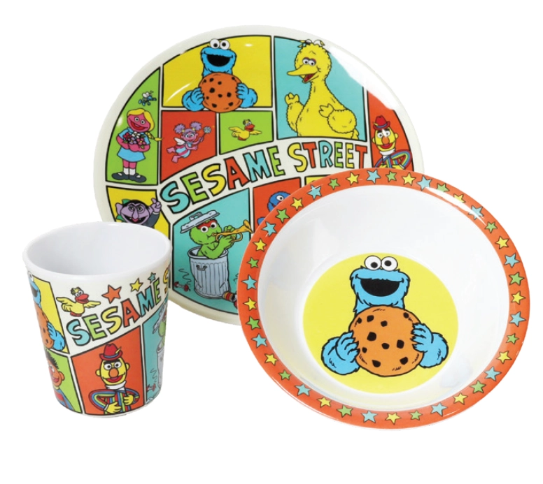 Sesame Street 3-Piece Melamine Set