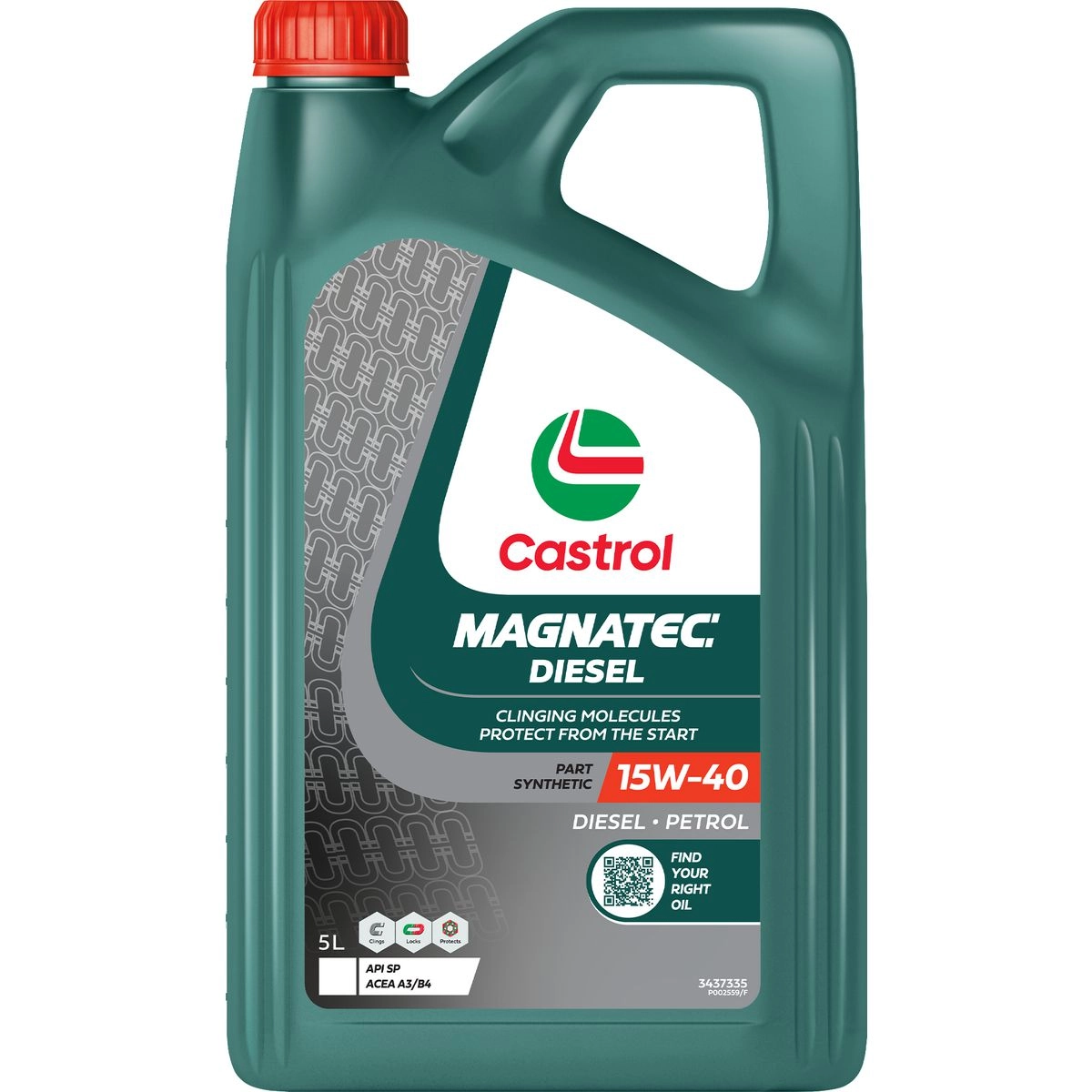 Castrol MAGNATEC Diesel 15W-40 Engine Oil 5L - 3437335