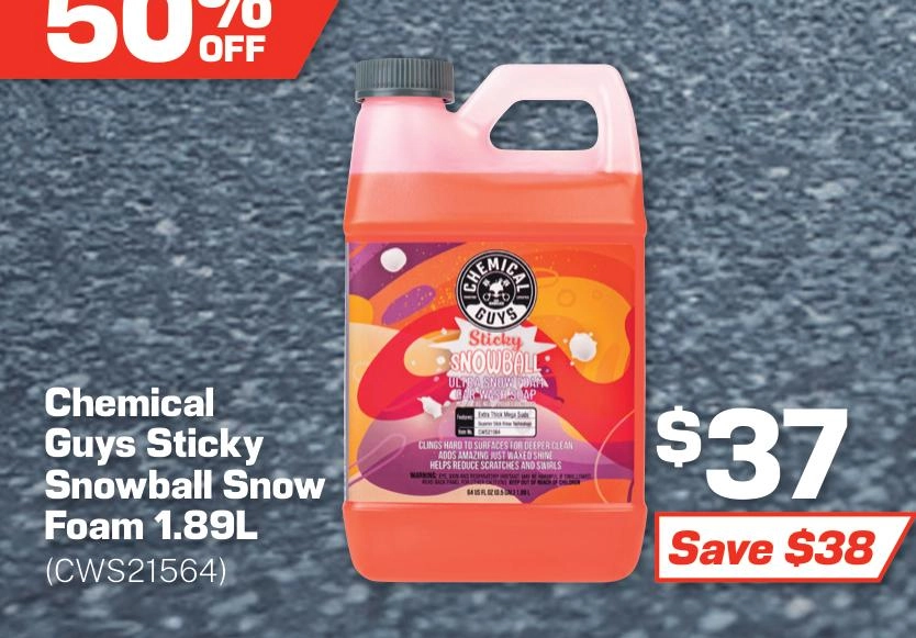 Chemical Guys Sticky Snowball Ultra Snow Foam 1.89L - CWS21564