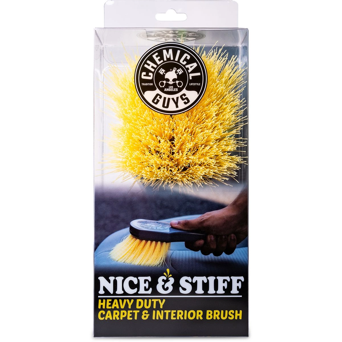 Chemical Guys Yellow Stiffy Vehicle Detailing Brush - ACCG02