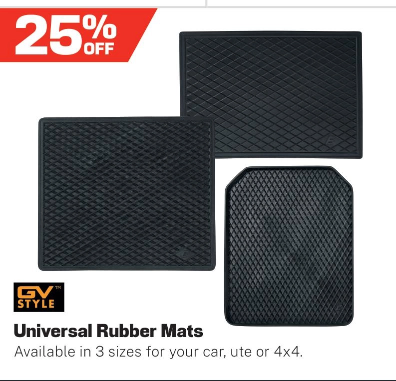 GV Style Universal Rubber Mats