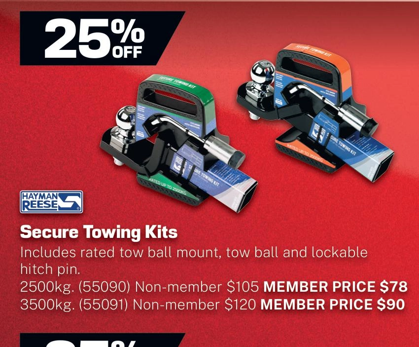 Hayman Reese Secure Towing Kits