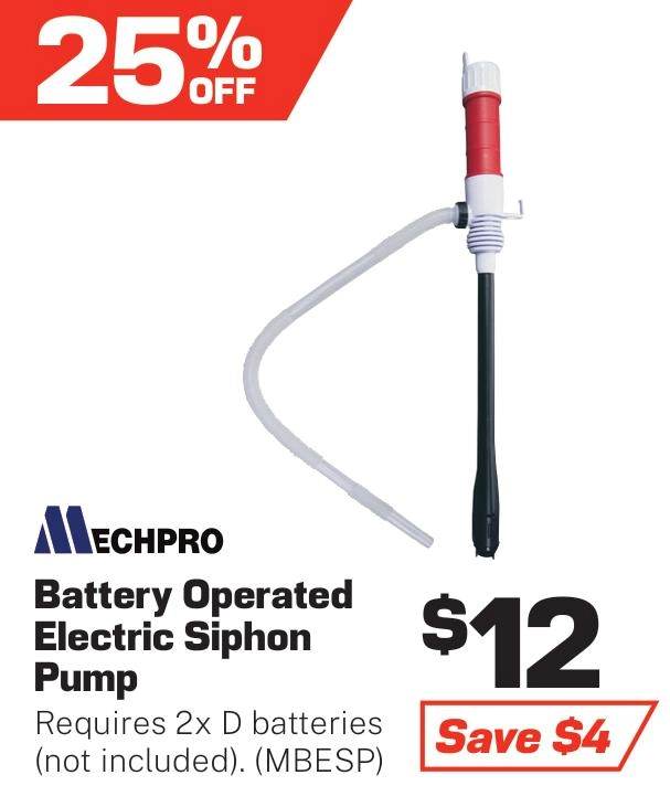 Mechpro Blue Battery Operated Electric Siphon Pump - MBESP