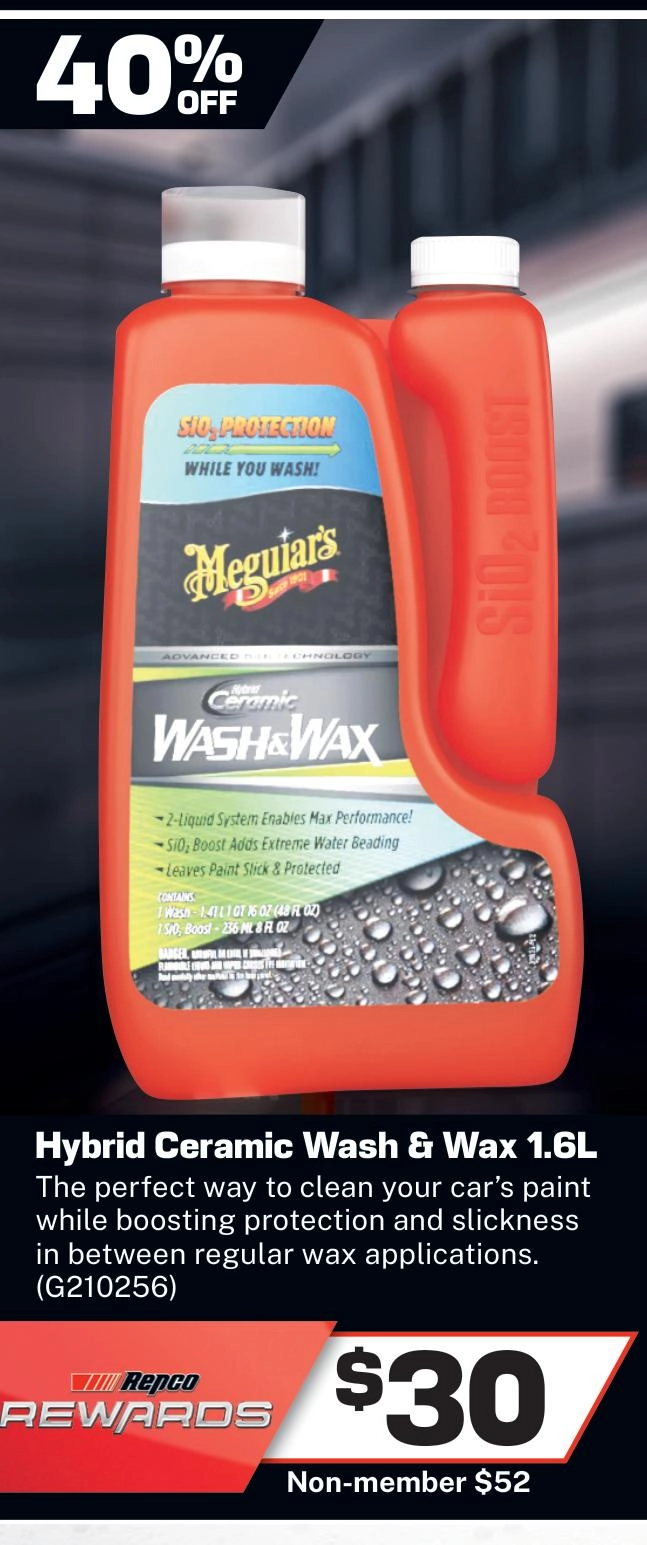 Meguiar's Hybrid Ceramic Wash & Wax 1.6L - G210256