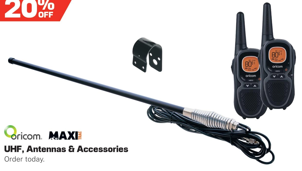 Oricom and MaxiTrac UHF, Antennas & Accessories