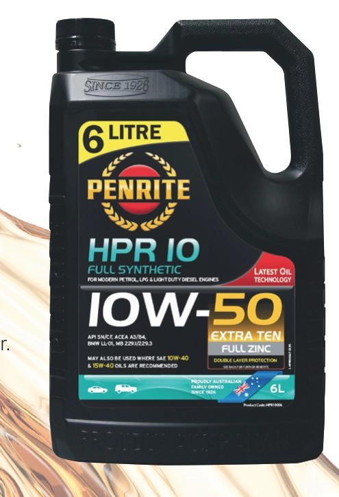 Penrite HPR 10 Full Synthetic 10W-50 Engine Oil 6L - HPR10006