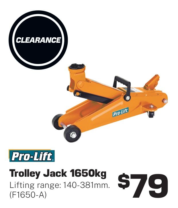 Pro-Lift 1650kg Trolley Jack - F1650-A