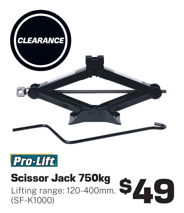 Pro-Lift Scissor Jack - 750Kg - SF-K1000