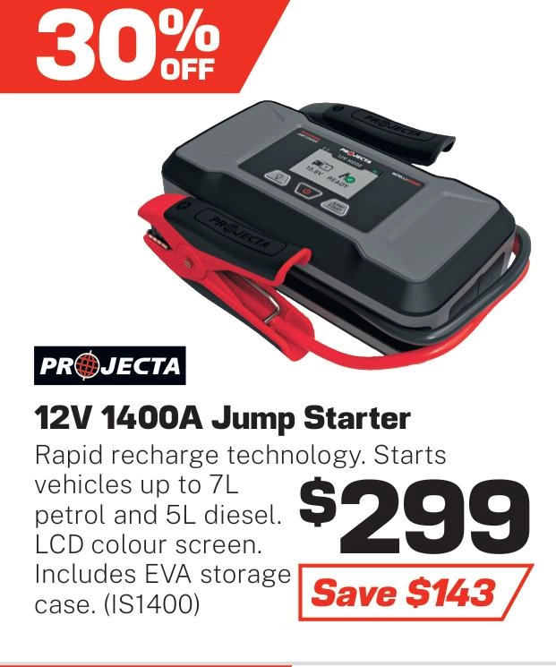 Projecta 12V 1400A Jump Starter - IS1400