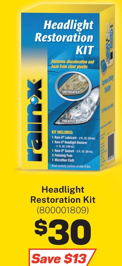 Rain-X Headlight Restoration Kit - 800001809