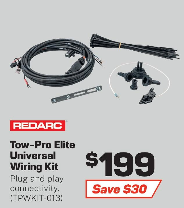 Redarc Tow-Pro Elite Universal Wiring Kit - TPWKIT-013