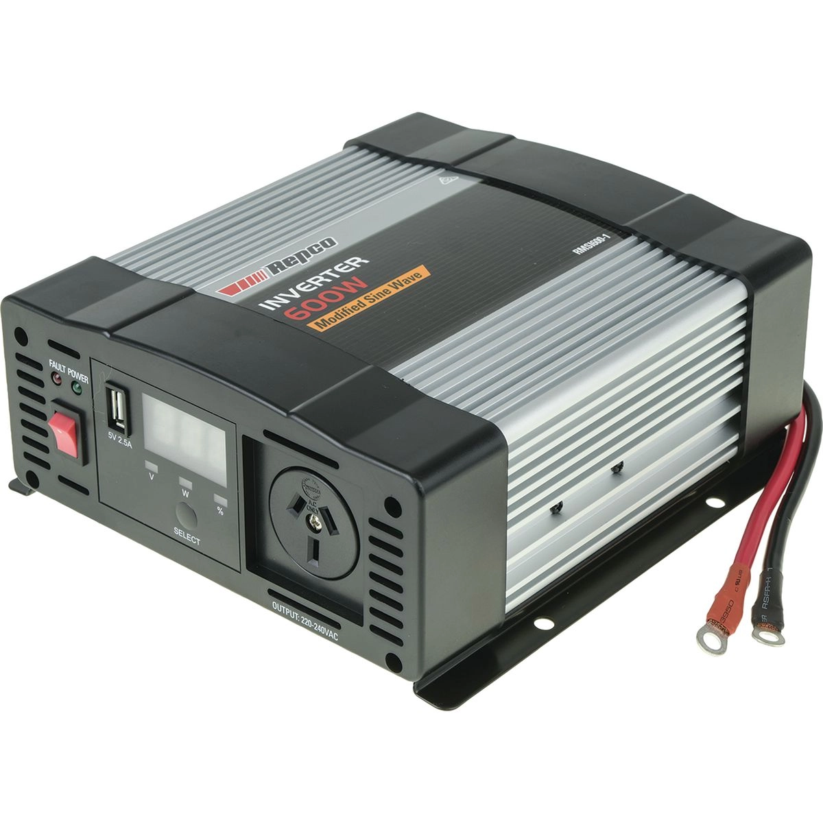 Repco 12V 600W Modified Sine Wave Inverter - RMSI600-1