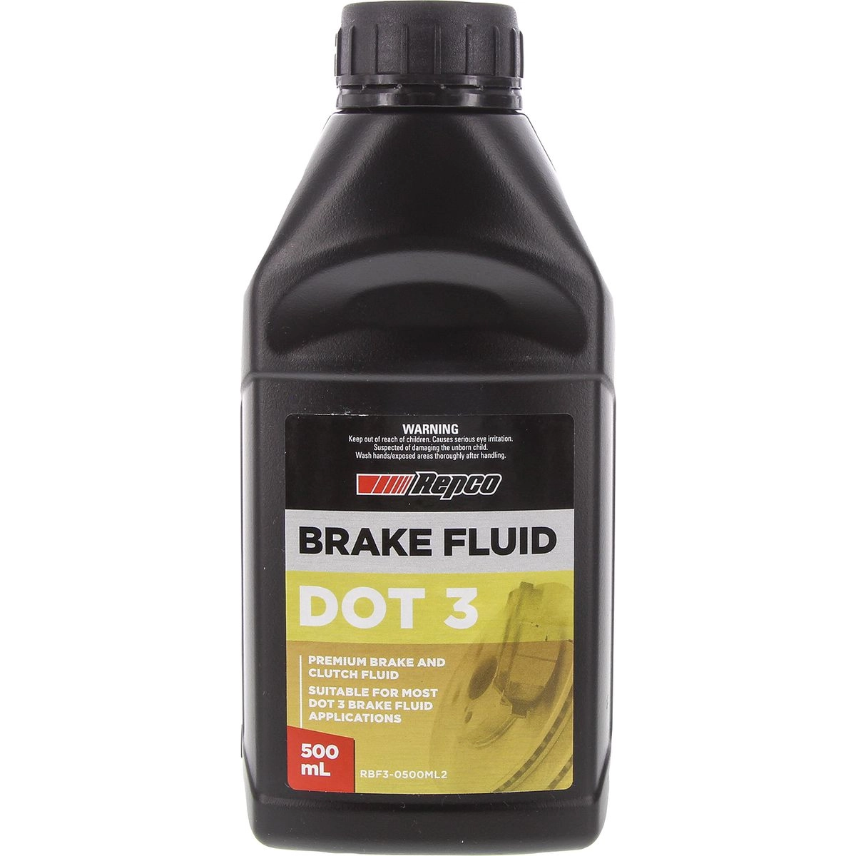 Repco DOT 3 Brake Fluid 500ml - RBF3-0500ML2