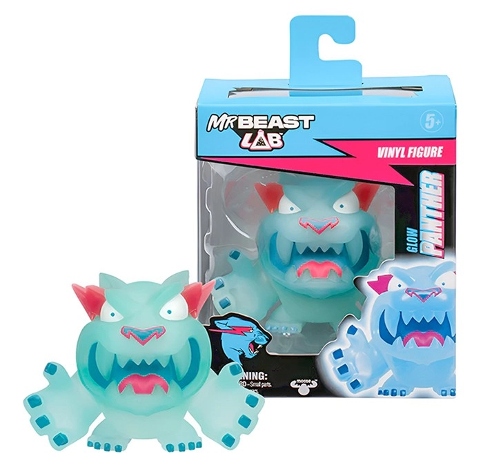 Mr Beast Lab Vinyl Figure Pack - Glow Panther