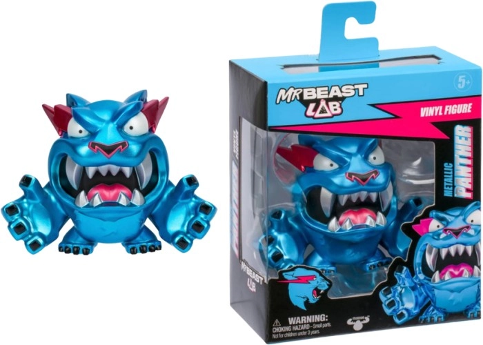 Mr Beast Lab Vinyl Figure Pack - Metallic Panther