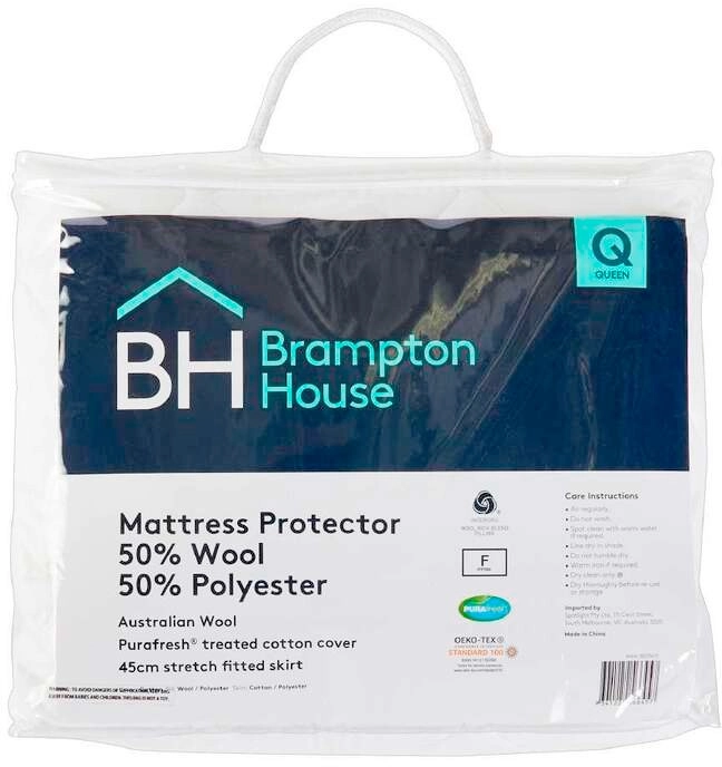 40% off Brampton House 50% Wool 50% Polyester Mattress Protector