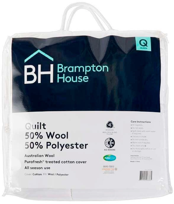 40% off Brampton House 50% Wool 50% Polyester Quilt