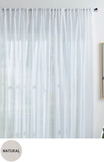 40% off Meeko Sheer Pinch Pleat Curtains