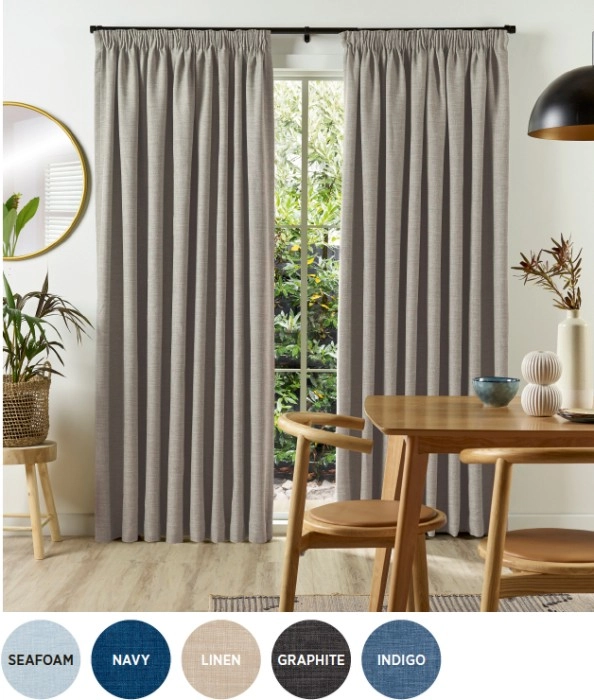 40% off Rylee Room Darkening Curtains Pencil Pleat