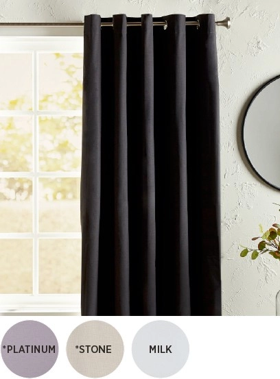 50% off Ishtar Blockout Eyelet Curtains