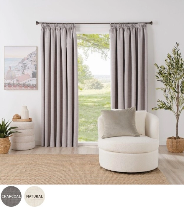 Bayley Blockout Pencil Pleat Curtains