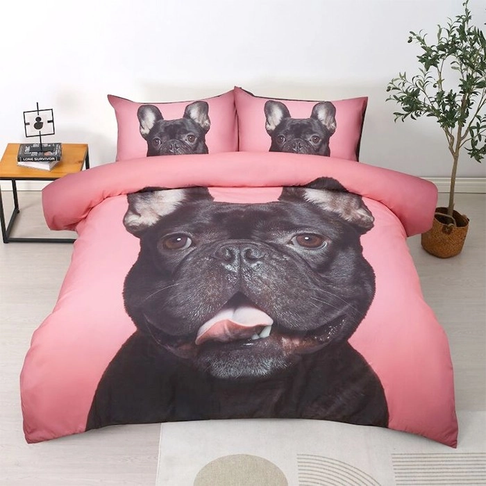 Brampton House Photo Real Frenchie Quilt Cover Set