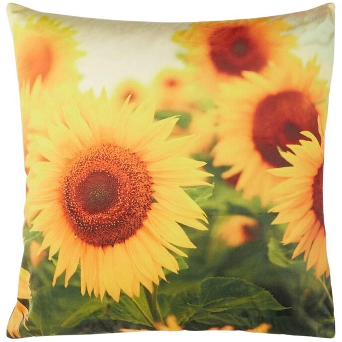 Brampton House Photo Real Sunflower Cushion 45 x 45cm