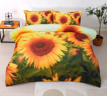 Brampton House Photo Real Sunflower Quilt Cover Set