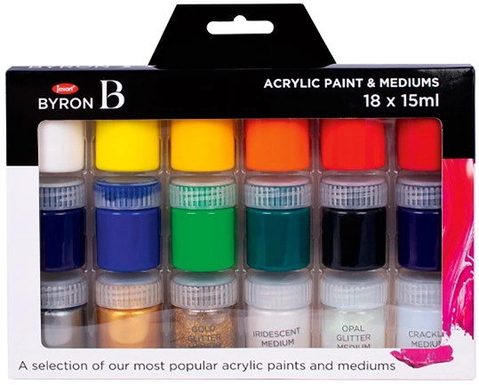 Byron Acrylic Paints & Mediums Set