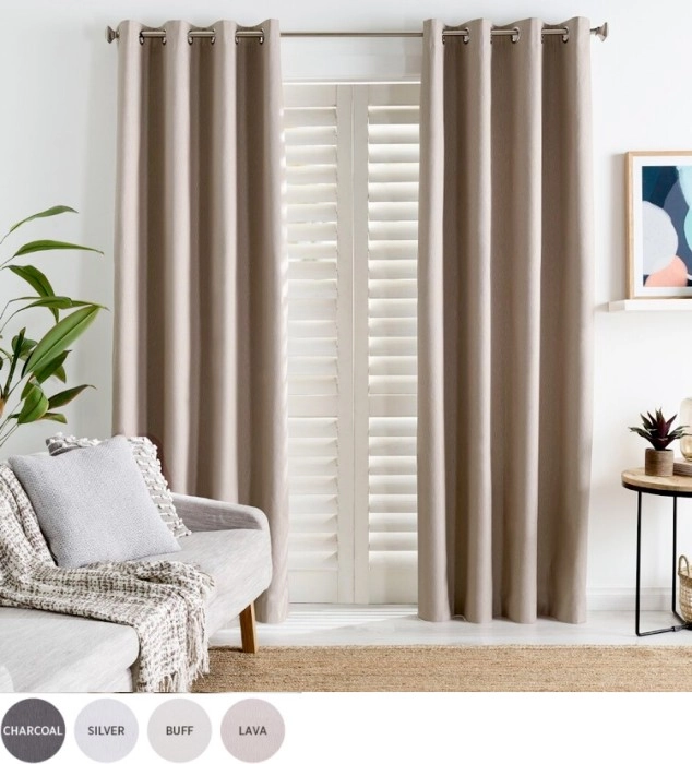 Caine Blockout Eyelet Curtains