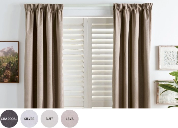 Caine Blockout Pencil Pleat Curtains