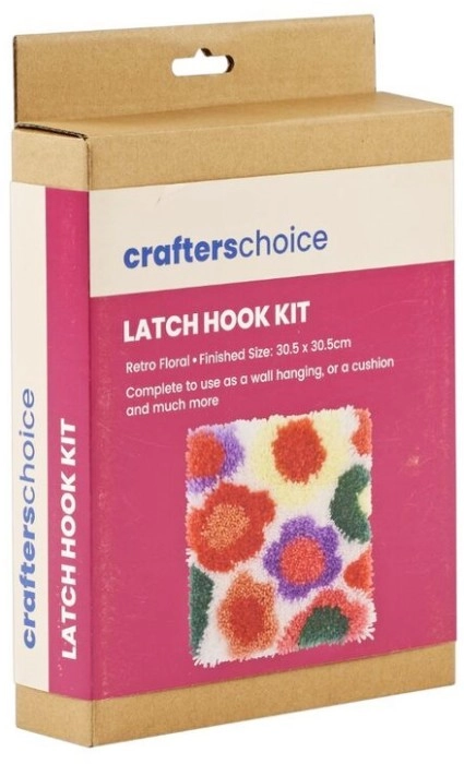 Crafters Choice Latch Hook Kit - Retro Floral