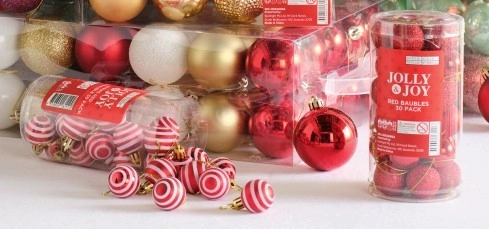 Jolly & Joy Mini Bauble 30 Pack