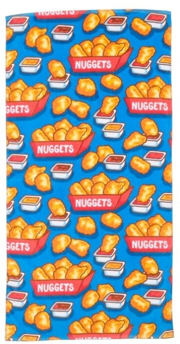 KOO Designer Laura Wayne Chicken Nuggets Bath Towel