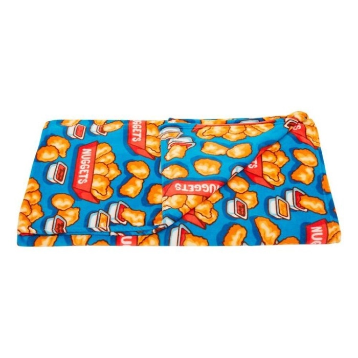 KOO Designer Laura Wayne Chicken Nuggets Bed Throw 180 x 210cm