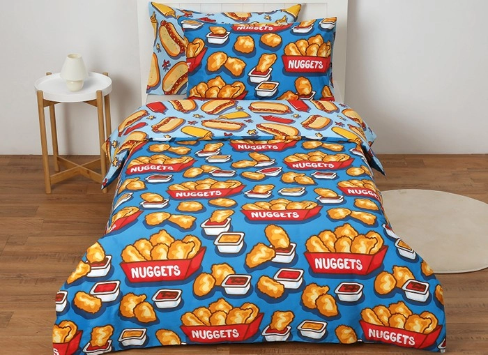 KOO Designer Laura Wayne Chicken Nuggets Quilt Cover Set