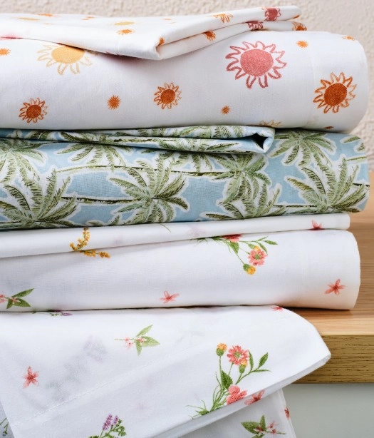 KOO Printed Washed Cotton Sheet Sets