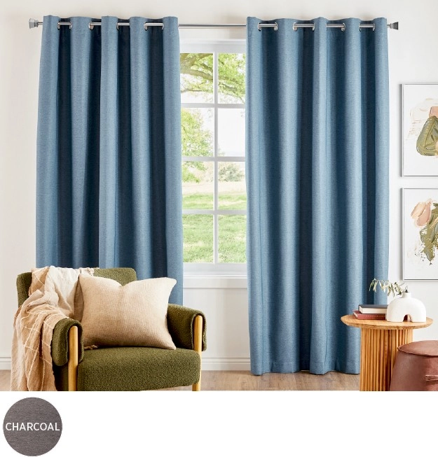 NEW Saxby Blockout Eyelet Curtains