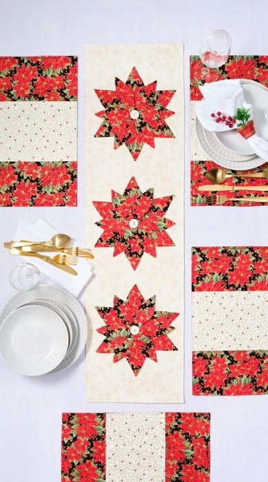 All Christmas Tablecloth Fabric by the Metre